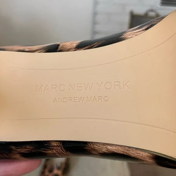 Marc New York patent leather cheetah print stiletto heel - Picture 6 of 9